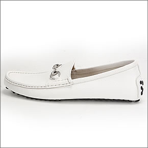 【GUCCI】グッチ メンズ ドライビングシューズ ホワイト 236936 AHM00 9014