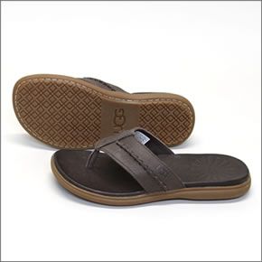 アグ オーストラリア Hegger ヘッガー メンズ レザーサンダル ビーチサンダル グリズリー ≪2014SS≫ 1002246-GRZ