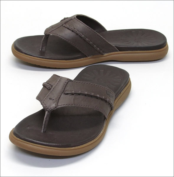 アグ オーストラリア Hegger ヘッガー メンズ レザーサンダル ビーチサンダル グリズリー ≪2014SS≫ 1002246-GRZ