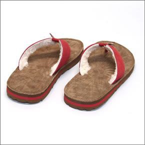 アグ オーストラリア Tasmina タズミナ レディス スウェード×シープスキンサンダル ビーチサンダル トマトスープ ≪2014SS≫ 1647-TMS