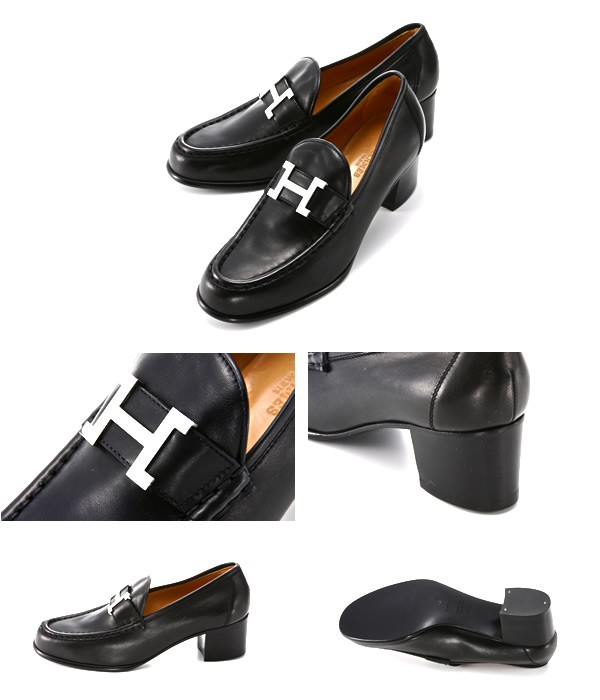 エルメス レディスシューズ BLACK(S) KID 961086ZG