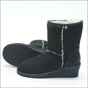 ≪訳あり・アウトレット特価！≫クーラブラ Savannah IIネイビー Navy サイズ6 (23cm) ウエッジソールタイプ シープスキン ムートンブーツ