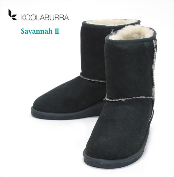 ≪訳あり・アウトレット特価！≫クーラブラ Savannah IIネイビー Navy サイズ6 (23cm) ウエッジソールタイプ シープスキン ムートンブーツ