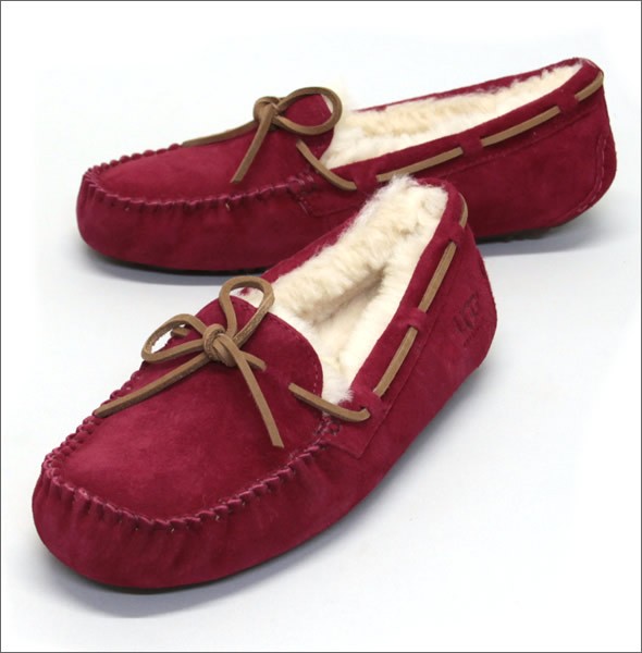アグ オーストラリア Dakota ダコタ レディス スエード モカシンシューズ スリッポン ジェスターレッド US9　（日本サイズ26cm） 5612-JTRD
