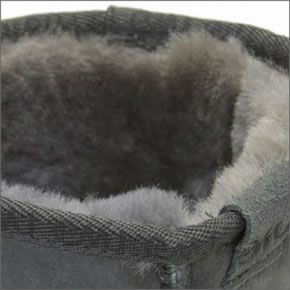 エミュー オーストラリア ≪2013AWモデル≫ Stinger Lo スティンガー ロー レディス ムートンブーツ ミドル丈 シープスキン チャコール W10002-CHAR