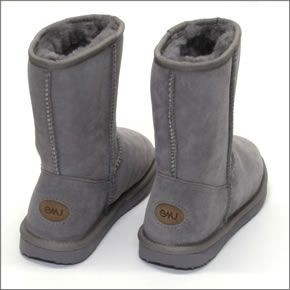 エミュー オーストラリア ≪2014AWモデル≫ Stinger Lo スティンガー ロー レディス ムートンブーツ ミドル丈 シープスキン アッシュ W10002-ASH