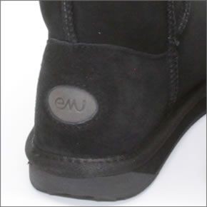 エミュー オーストラリア ≪2014AWモデル≫ Stinger Lo スティンガー ロー レディス ムートンブーツ ミドル丈 シープスキン ブラック W10002-BLAK