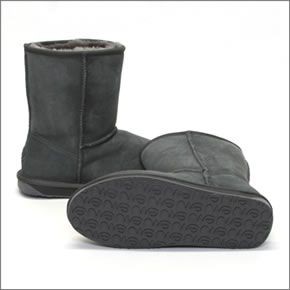 エミュー オーストラリア ≪2014AWモデル≫ Stinger Lo スティンガー ロー レディス ムートンブーツ ミドル丈 シープスキン チャコール W10002-CHAR