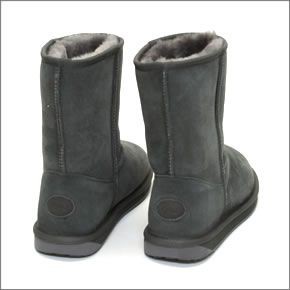 エミュー オーストラリア ≪2014AWモデル≫ Stinger Lo スティンガー ロー レディス ムートンブーツ ミドル丈 シープスキン チャコール W10002-CHAR