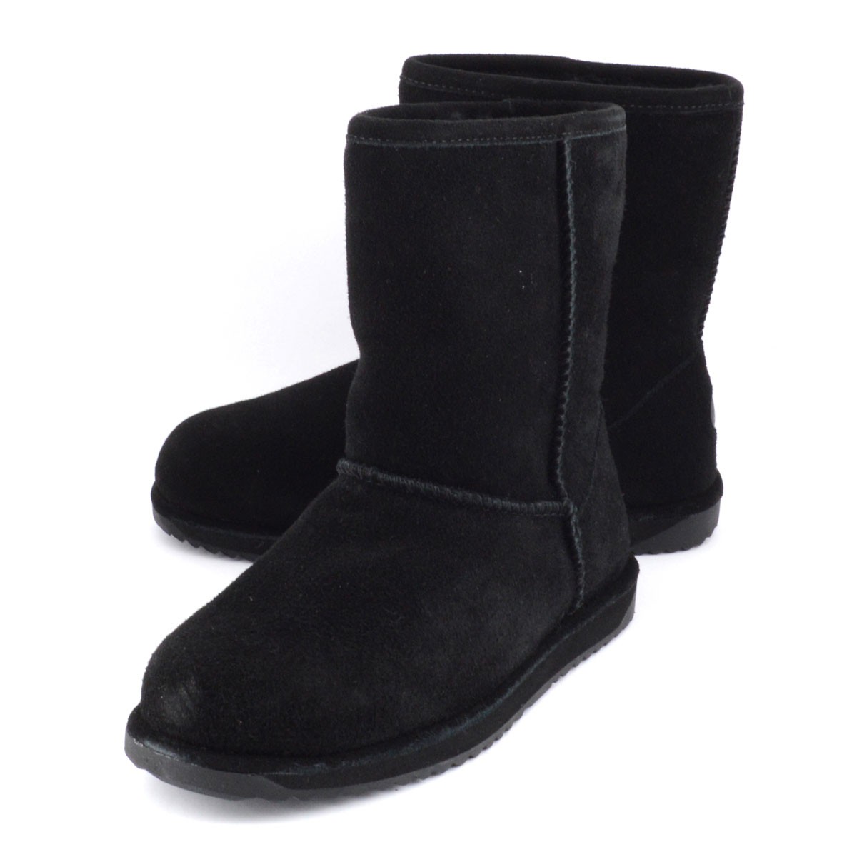 エミュー オーストラリア EMU W10771-BLAK ≪2015AWモデル EU仕様≫ Paterson Lo　WATERPROOF パターソン ロー 完全防水タイプ レディス ムートンブーツ ミドル丈　ウォータープルーフ・スエード＆シープスキン