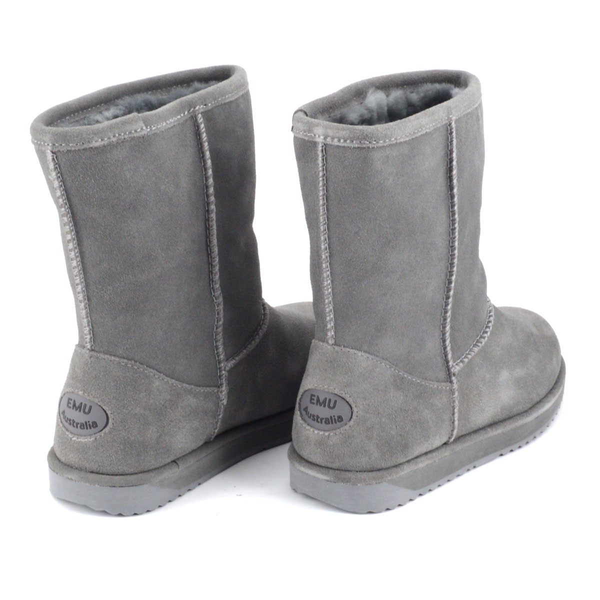 エミュー オーストラリア EMU W10771-CHAR ≪2015AWモデル EU仕様≫ Paterson Lo　WATERPROOF パターソン ロー 完全防水タイプ レディス ムートンブーツ ミドル丈　ウォータープルーフ・スエード＆シープスキン