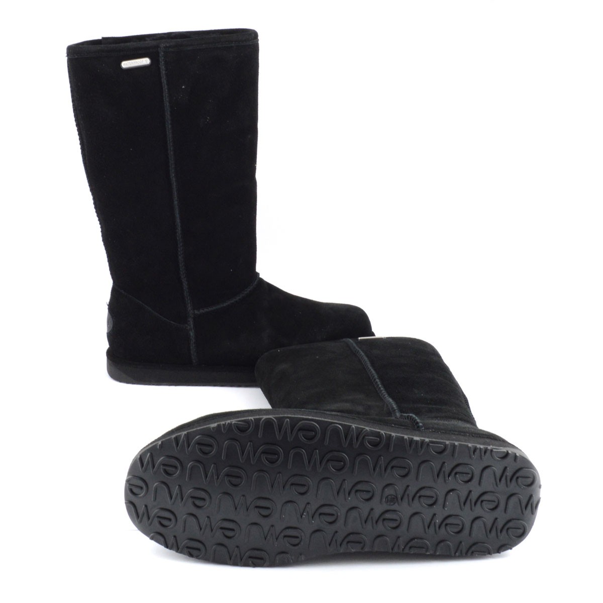 エミュー オーストラリア EMU W10850-BLK ≪2015AWモデルUS仕様≫ Paterson Hi　WATERPROOF パターソン ハイ 完全防水タイプ レディス ムートンブーツ ロング丈　ウォータープルーフ・スエード＆シープスキン