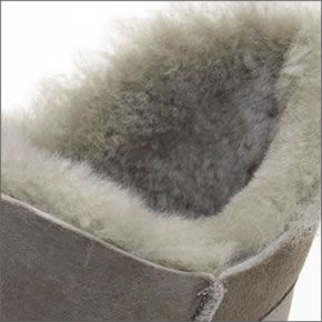 クーラブラ ≪2013AWモデル≫ Haley Ankle II 海外セレブも愛用☆ ハーレーアンクル・ツー　折り返しのボアとフリンジが可愛い♪ 2WAY シープスキン ムートンブーツ セタ Seta