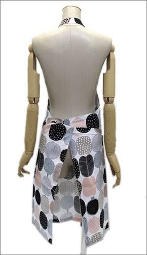 マリメッコ  KOMPOTTI APRON コンポッティ フルーツモチーフ エプロン 065733 180 white/beige/grey