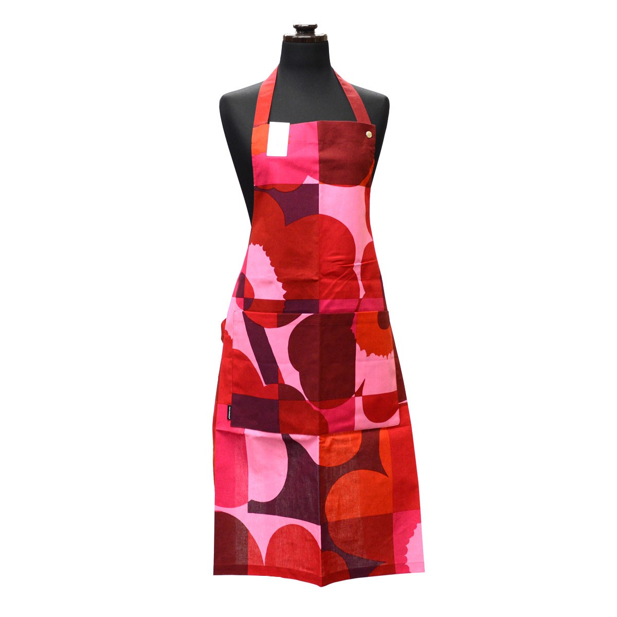 マリメッコ marimekko 067388 330 red/pink RUUTU-UNIKKO APRON エプロン
