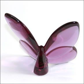 バカラ PAPILLON (パピヨン・ラッキーバタフライ) お薦めギフト☆ 気品のある躍動感☆幸せを運ぶモーチーフ☆（ピオニー） 2102548