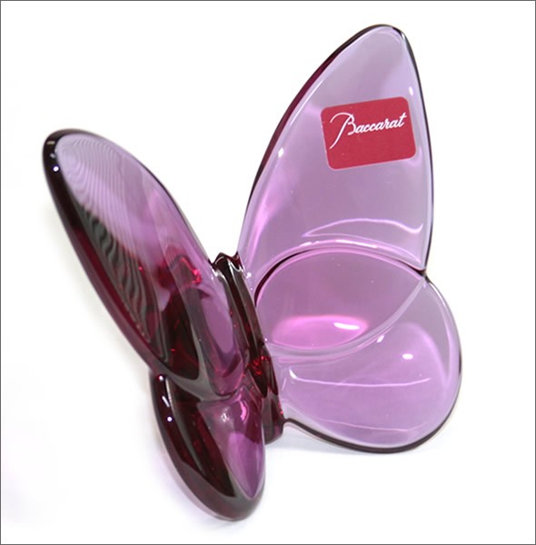 バカラ PAPILLON (パピヨン・ラッキーバタフライ) お薦めギフト☆ 気品のある躍動感☆幸せを運ぶモーチーフ☆（ピオニー） 2102548