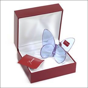バカラ PAPILLON (パピヨン・ラッキーバタフライ) お薦めギフト☆ 気品のある躍動感☆幸せを運ぶモーチーフ☆ （パルム） 2103588