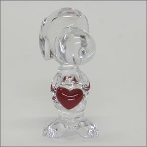 バカラ CARTOON　SNOOPY（ハート スヌーピー） 世界中で愛されている可愛いスヌーピー☆ハートを差し出すキュートフォルム 2613001