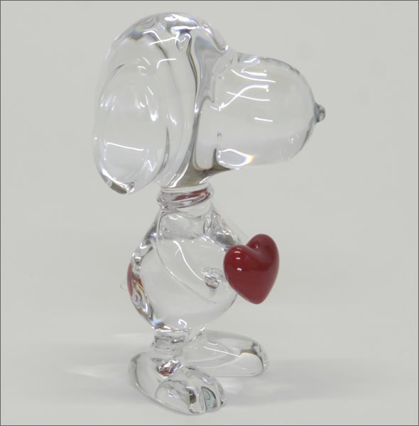 バカラ CARTOON　SNOOPY（ハート スヌーピー） 世界中で愛されている可愛いスヌーピー☆ハートを差し出すキュートフォルム 2613001