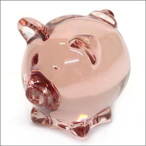 バカラ MINIMALS COCHON （ミニマルズ コション 子ブタ）  可愛いくてキュート☆コロンとしたフォルムのオーナメント（ロージーピンク） 2106354