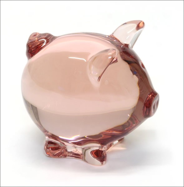 バカラ MINIMALS COCHON （ミニマルズ コション 子ブタ）  可愛いくてキュート☆コロンとしたフォルムのオーナメント（ロージーピンク） 2106354