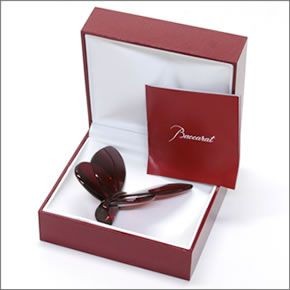 バカラ PAPILLON (パピヨン・ラッキーバタフライ ミラー加工) お薦めギフト☆ 気品のある躍動感☆幸せを運ぶモーチーフ☆（レッドミラー） 2807191