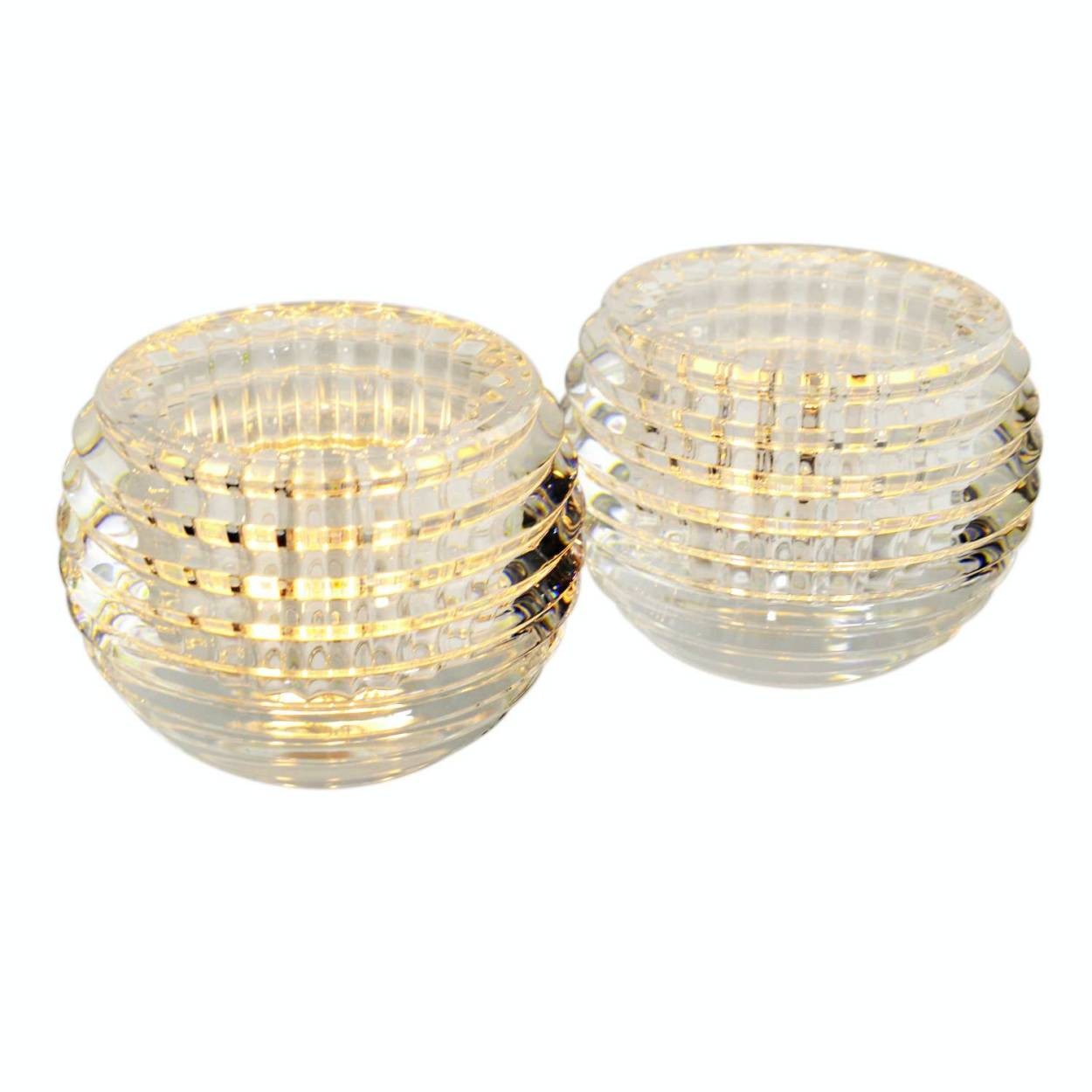 バカラ Baccarat 2810638 EYE アイ キャンドルホルダー 2個セット (キャンドル付）