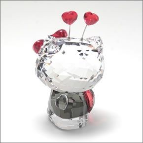 スワロフスキー Hello Kitty Ladybug ハローキティ 「てんとう虫」  クリスタルフィギュア ライトシャム 1180910