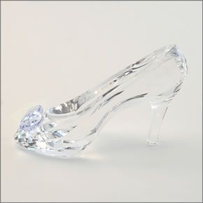 スワロフスキー Disney Cinderella’s Slipper ディズニープリンセス 「シンデレラ」 ガラスの靴 クリスタルフィギュア クリア/ブルー 5035515