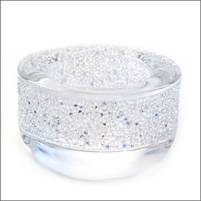 スワロフスキー Shimmer Tea Light クリスタルロック ティーライト キャンドルホルダー オーロラ/クリア 5108868