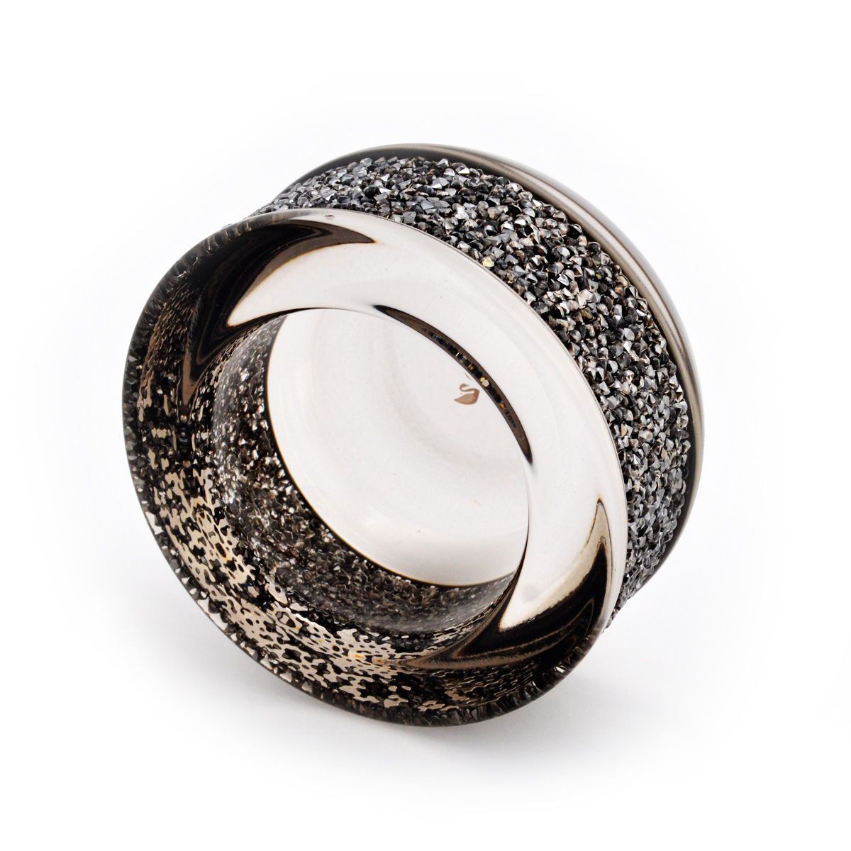 スワロフスキー SWAROVSKI 5108876 Shimmer Tea Light Grey クリスタルロック ティーライト キャンドルホルダー グレー