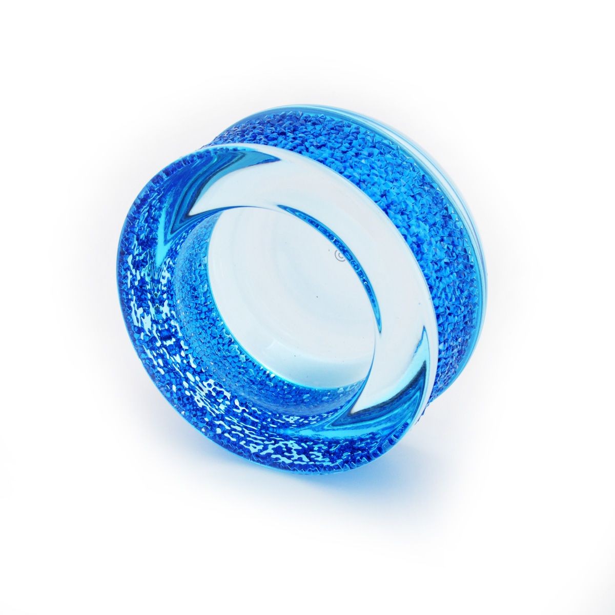 スワロフスキー SWAROVSKI 5136916 Shimmer Tea Light Capri Blue クリスタルロック ティーライト キャンドルホルダー カプリブルー