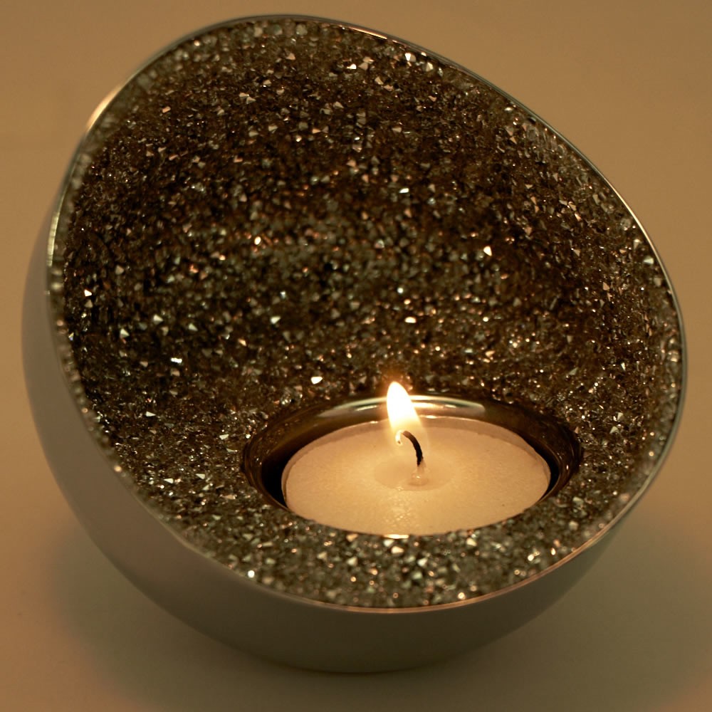 スワロフスキー SWAROVSKI 5265143 約4100粒のクリスタルの輝き ティーライト キャンドルホルダー Minera Tea Light