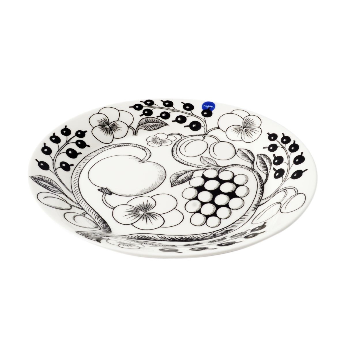 アラビア Arabia AR006670 Black Paratiisi Plate 26cm ブラックパラティッシ プレート皿 ≪北欧食器≫