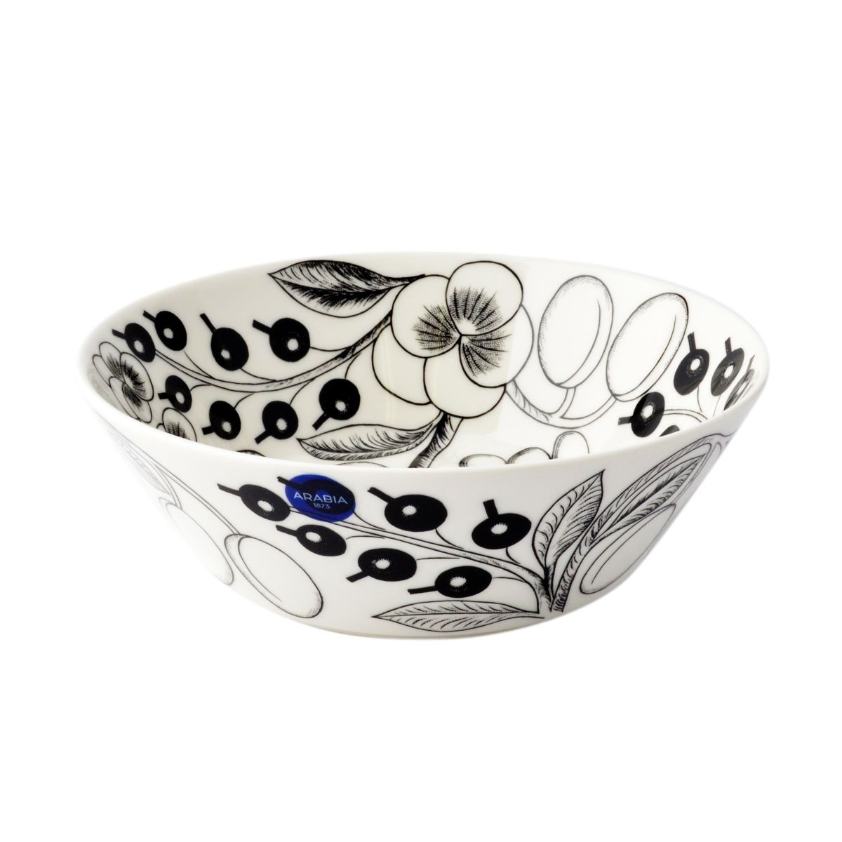 アラビア Arabia AR006672 Black Paratiisi Deep Plate 17cm ブラックパラティッシ ディーププレート皿 ボウル ≪北欧食器≫