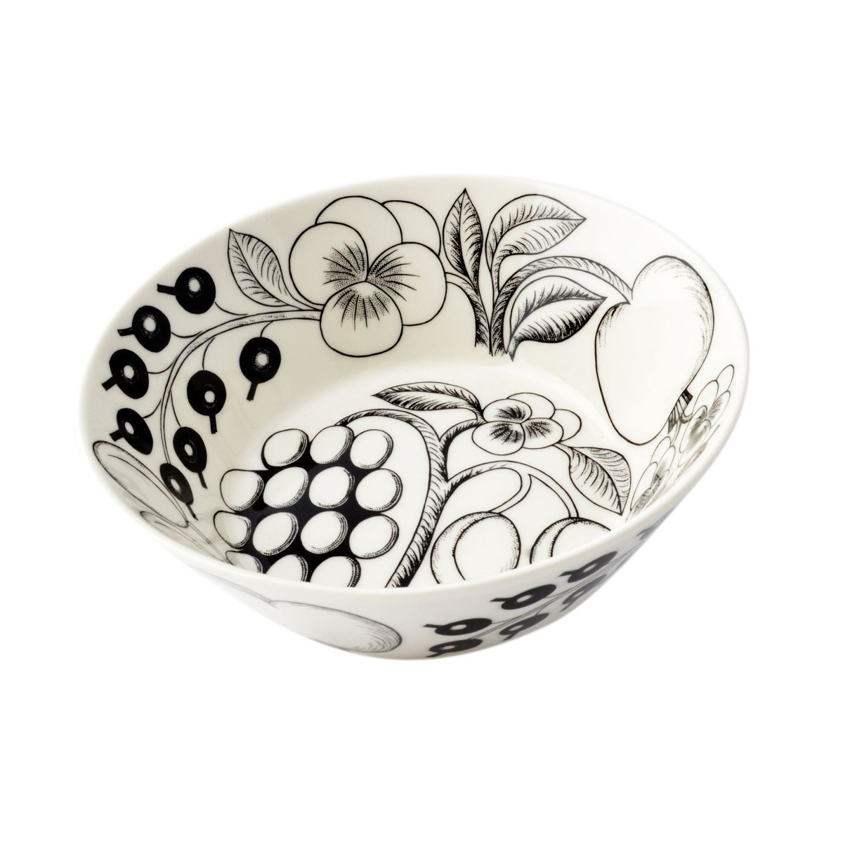 アラビア Arabia AR006672 Black Paratiisi Deep Plate 17cm ブラックパラティッシ ディーププレート皿 ボウル ≪北欧食器≫