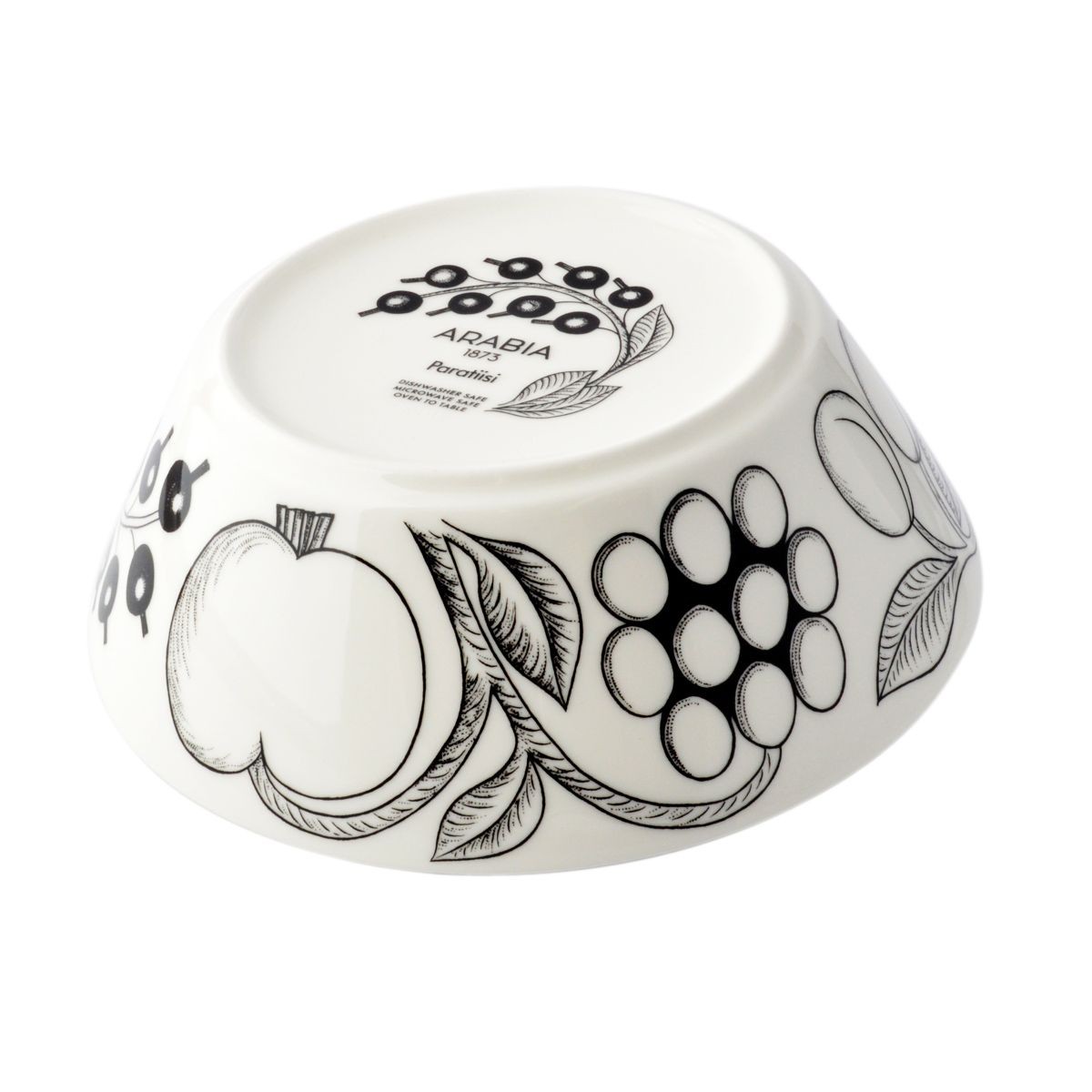 アラビア Arabia AR006672 Black Paratiisi Deep Plate 17cm ブラックパラティッシ ディーププレート皿 ボウル ≪北欧食器≫