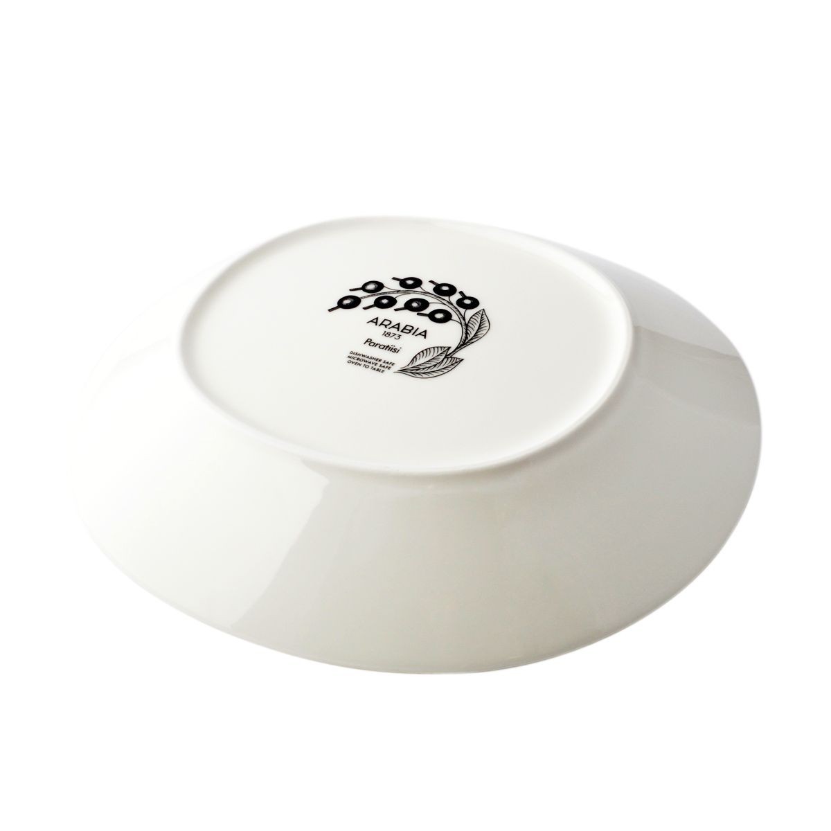 アラビア Arabia AR006666 Black Paratiisi Oval Plate 25cm ブラックパラティッシ オーバルプレート皿 ≪北欧食器≫