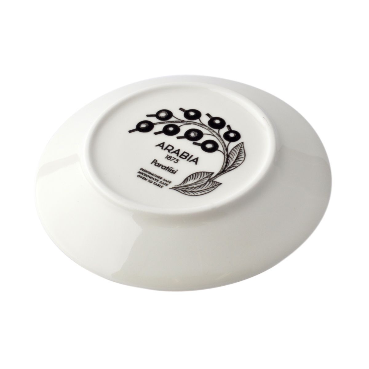 アラビア Arabia AR006675 Black Paratiisi Plate (Saucer) 14cm ブラックパラティッシ プレート皿 ソーサー ≪北欧食器≫