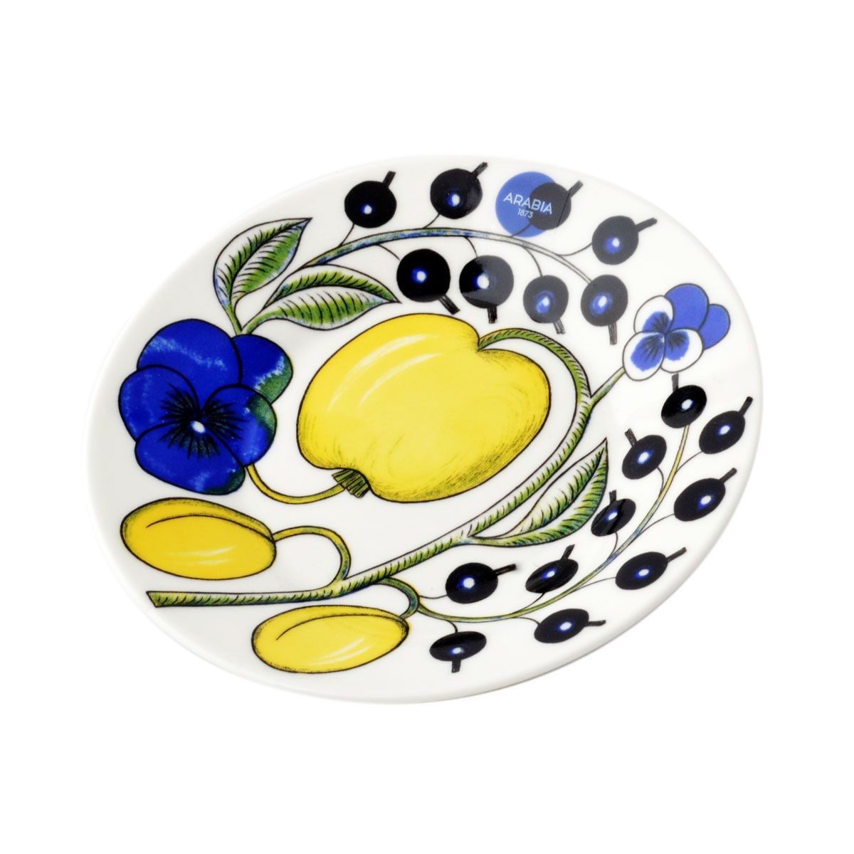 アラビア Arabia AR008944+AR008945 Paratiisi Cup&Saucer set 180ml/14cm ブラックパラティッシ コーヒーカップ&ソーサー（プレート皿）セット ≪北欧食器≫