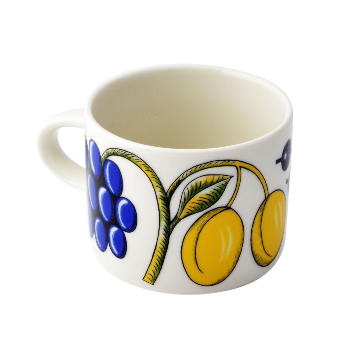 アラビア Arabia AR008947+AR008948 Paratiisi Cup&Saucer set 280ml/16.5cm ブラックパラティッシ ティーカップ&ソーサー（プレート皿）セット ≪北欧食器≫