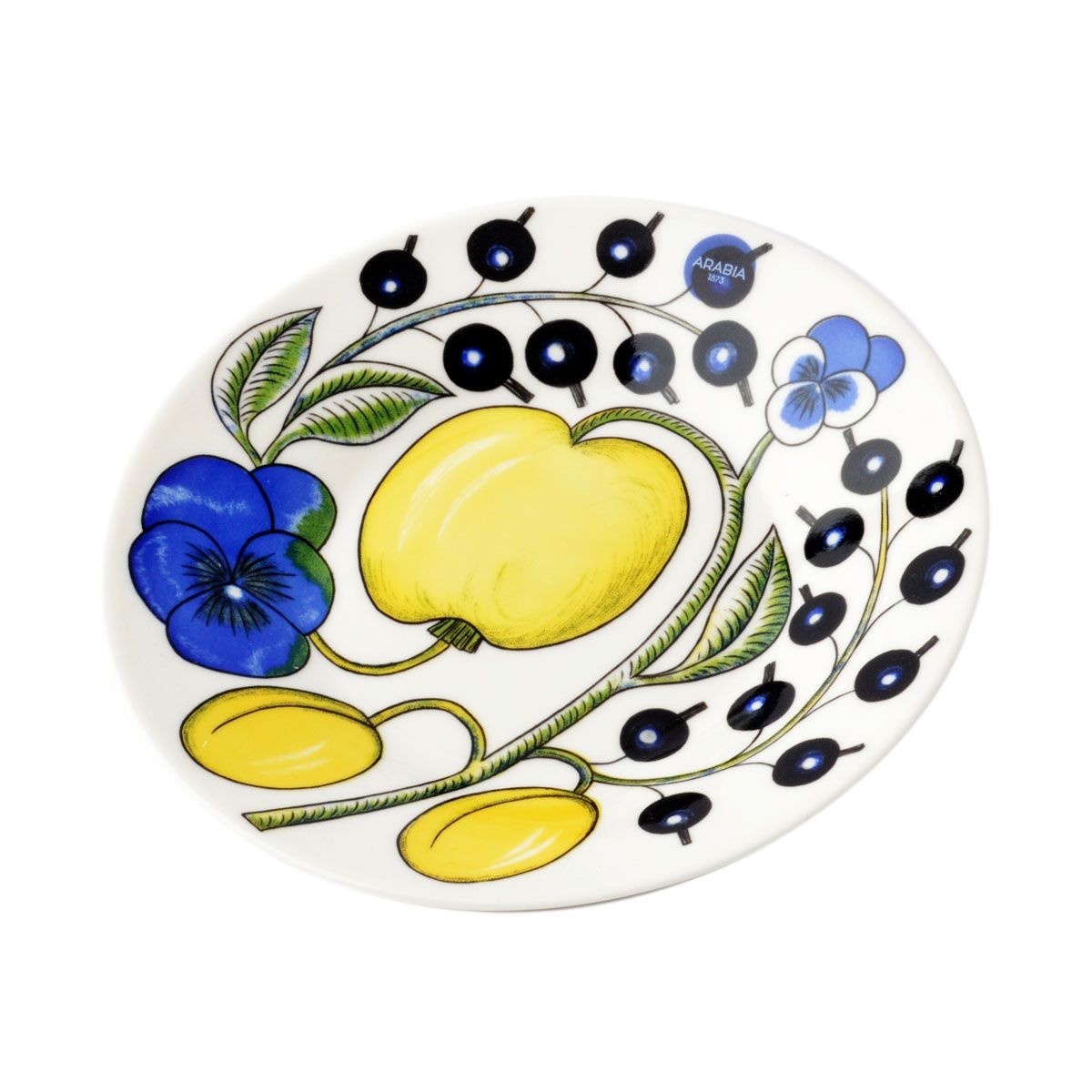 アラビア Arabia AR008947+AR008948 Paratiisi Cup&Saucer set 280ml/16.5cm ブラックパラティッシ ティーカップ&ソーサー（プレート皿）セット ≪北欧食器≫