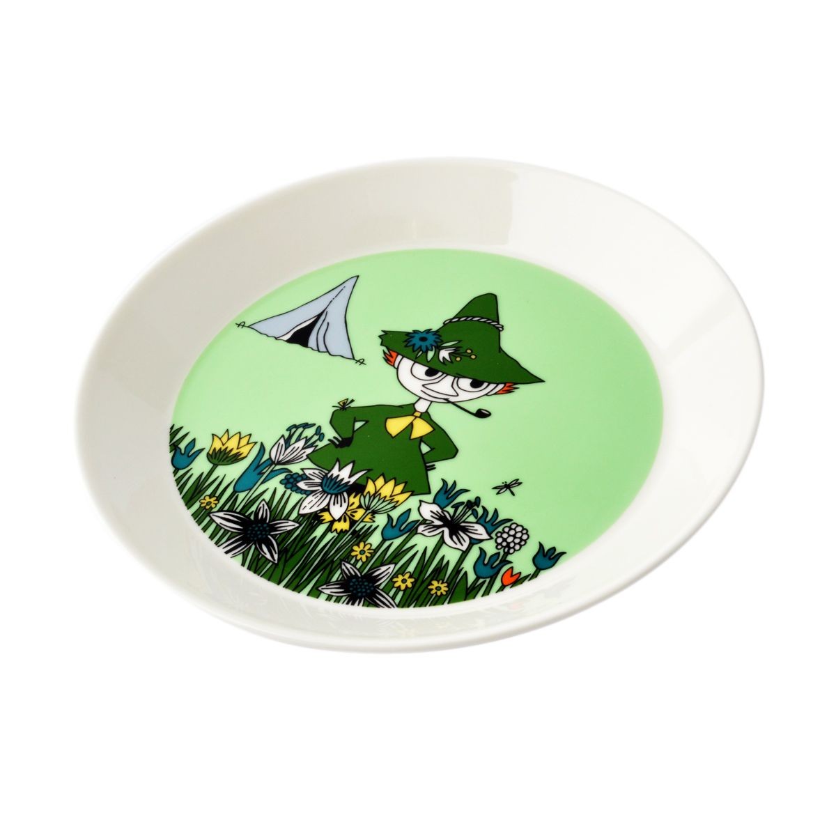 アラビア Arabia AR100103 Moomin Plate 19cm Snufkin Green 「スナフキン」 ムーミン プレート皿 ≪北欧食器≫