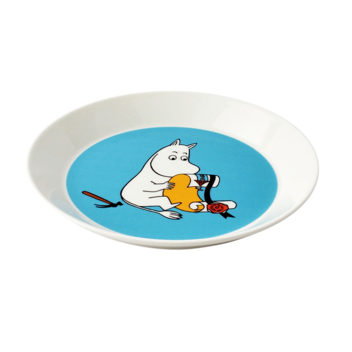アラビア Arabia AR018742 Moomin Plate 19cm Moomintroll Turquoise 「ムーミン」 プレート皿 ≪北欧食器≫