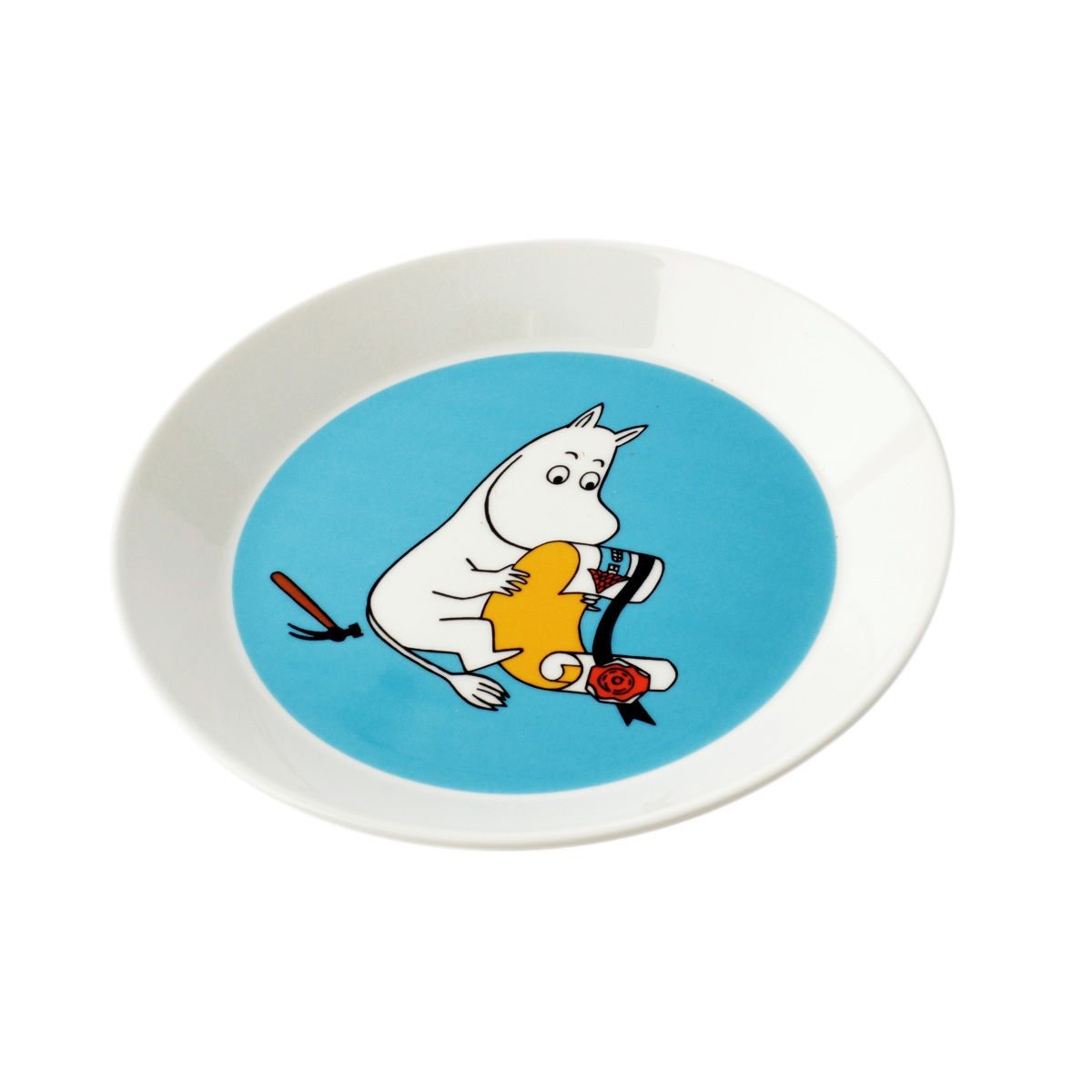 アラビア Arabia AR018742 Moomin Plate 19cm Moomintroll Turquoise 「ムーミン」 プレート皿 ≪北欧食器≫