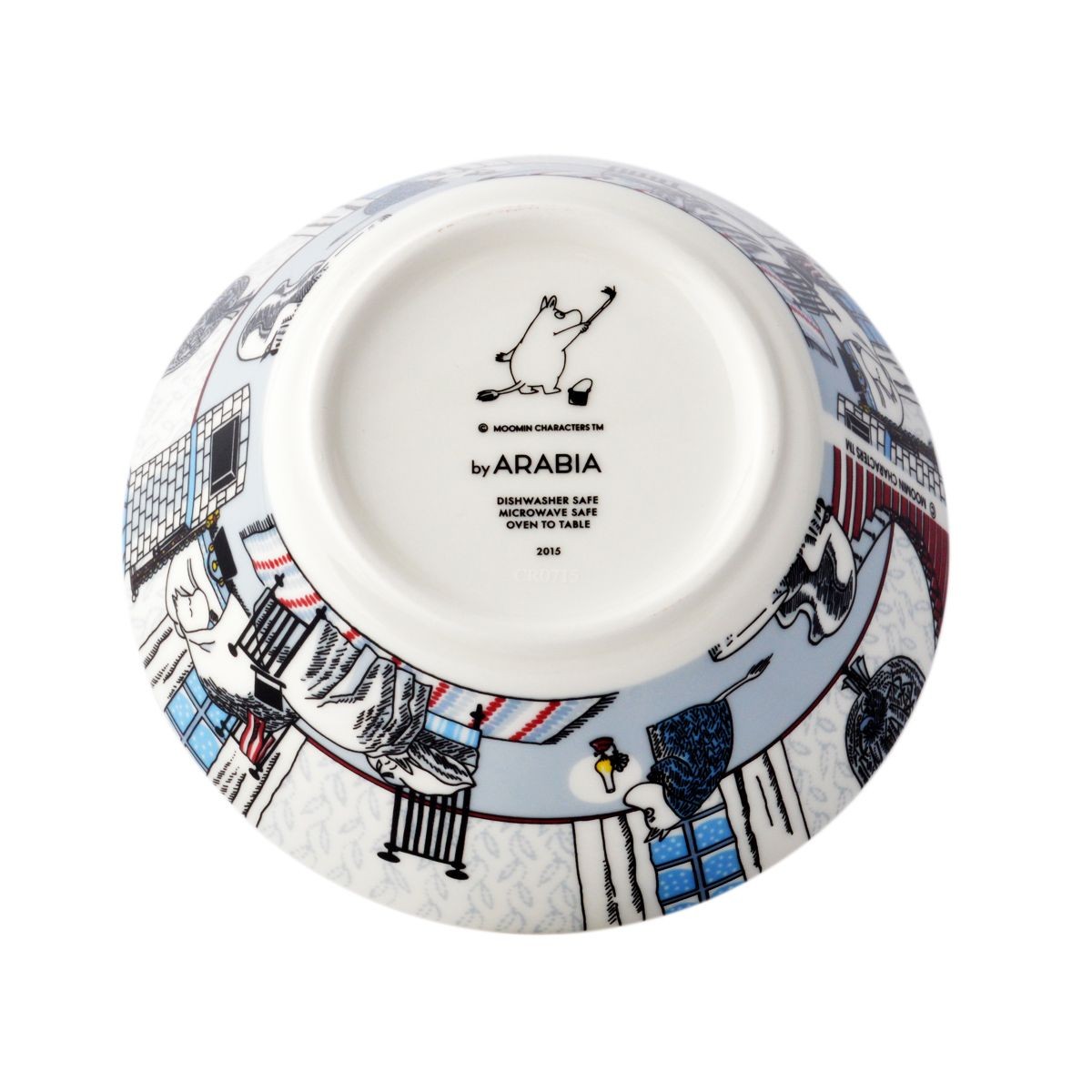 アラビア Arabia AR100194 Moomin Bowl 15cm Hibernation 「ハイバネーション（冬眠）」ムーミン ボウル ディーププレート皿  ≪北欧食器≫
