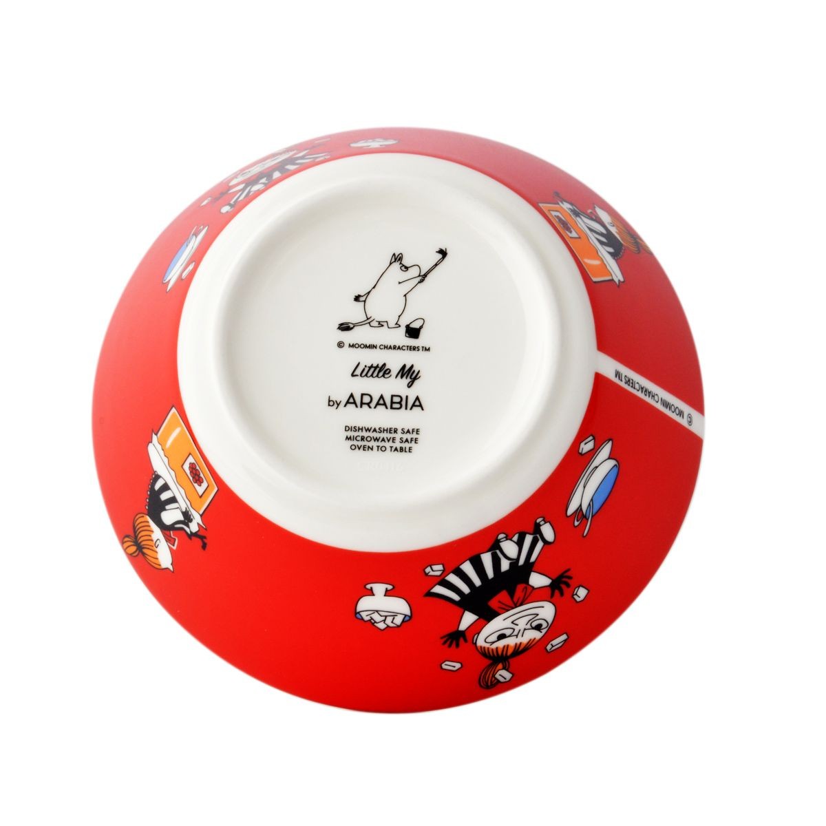 アラビア Arabia AR100095 Moomin Bowl 15cm Little My Red 「リトル ミー」 ムーミン ボウル ディーププレート皿  ≪北欧食器≫