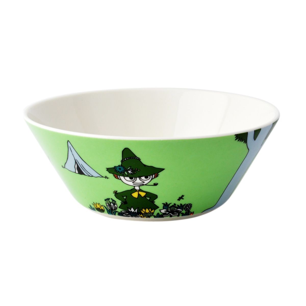 アラビア Arabia AR100097 Moomin Bowl 15cm Snufkin Green 「スナフキン」 ムーミン ボウル ディーププレート皿  ≪北欧食器≫