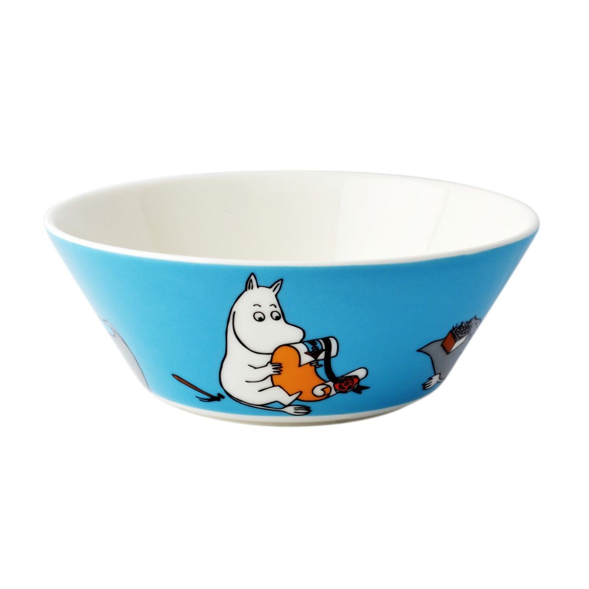 アラビア Arabia AR018741 Moomin Bowl 15cm Moomintroll Turquoise 「ムーミン」 ボウル ディーププレート皿  ≪北欧食器≫